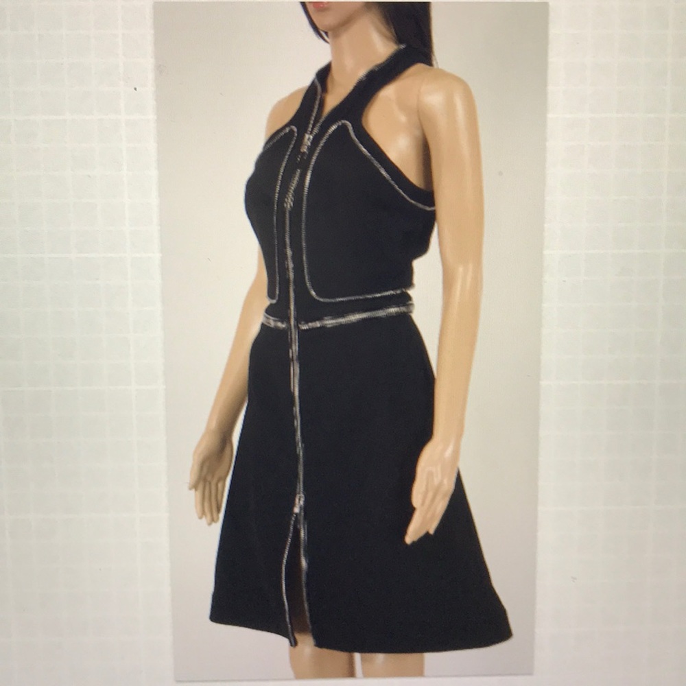 Alexander McQueen zip-detailed black dress - Picture 2 of 9
